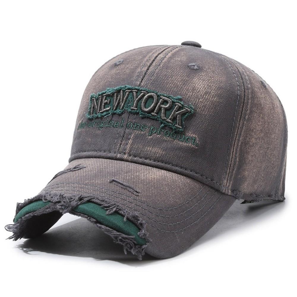 Adjustable Embroidery Baseball Cap Washed Cotton Sunscreen Hats For Man Women Fashion