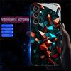 For Samsung Galaxy A56 5G Case Call Flash Series Pattern Printing Tempered Glass+TPU Combo Phone Case