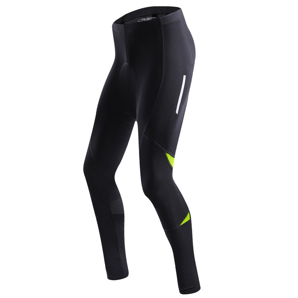 Riding Pants Men"s Cycling Pants with Plush Warmth 3D Padding Sweat-Wicking Breathable for Winter