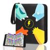 Trading Card File Collection File Card Binder Kemon Card File Compatible Card Binder 4 Pocket Storage 50 Pieces Binder 400 Piece Storage Made of