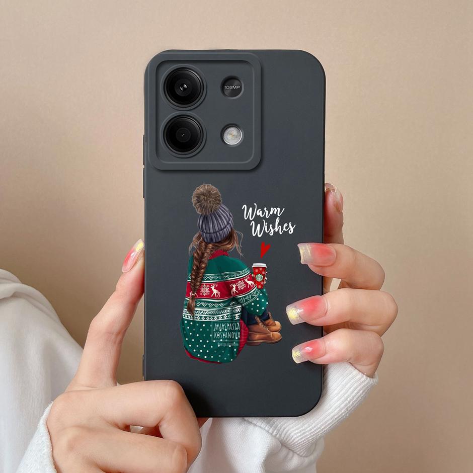 Чехол для Xiaomi Redmi Note 13 Pro Plus 5G Милые Девочки Мультяшный Матовый Силиконовый Чехол Для Redmi Note13 Pro+ 5G Новый Дизайн Funda