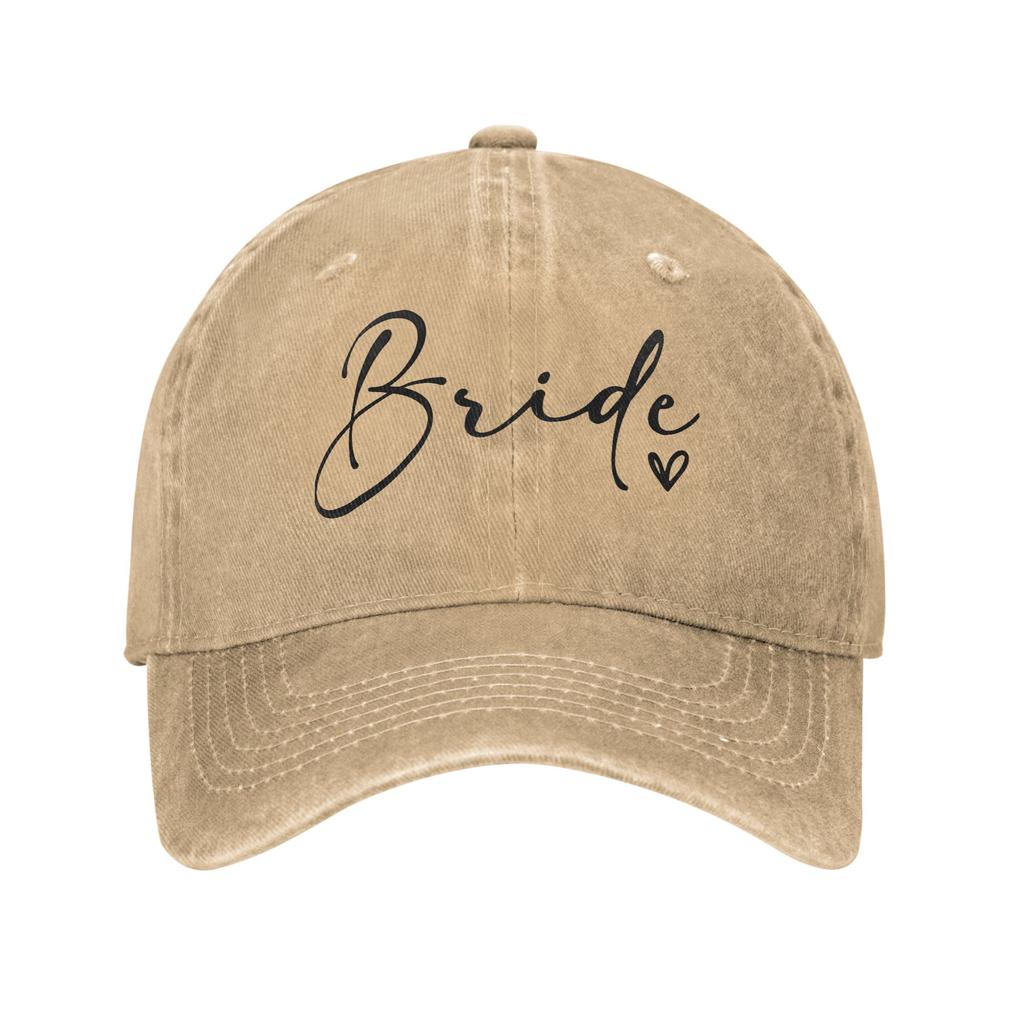 Hearts Bride Bachelorette Party Team Wedding Washed Baseball Cap yk Cool Sun Couple Women Outdoor Sports Baseball Caps