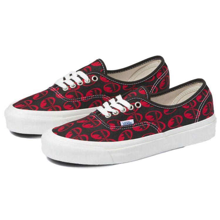 Mooneyes X Vans Authentic 44 DX Anaheim Factory - Black Red Unisex Sneakers VN0A5KX4AVO