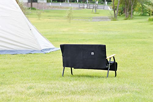 Чехол для скамейки Captain Stag, Огнеупорный, UP-2685, Черный, Огнезащитная ткань с задним карманом