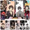 Case for Samsung A04 A14 A23 A34 A54 M23 M33 M52 M53 Realme 10 9 C30S C35 C55 VIVO Y02S Y21 Y51 X80 Pro Transparent Cover WI86 Dazai Osamu