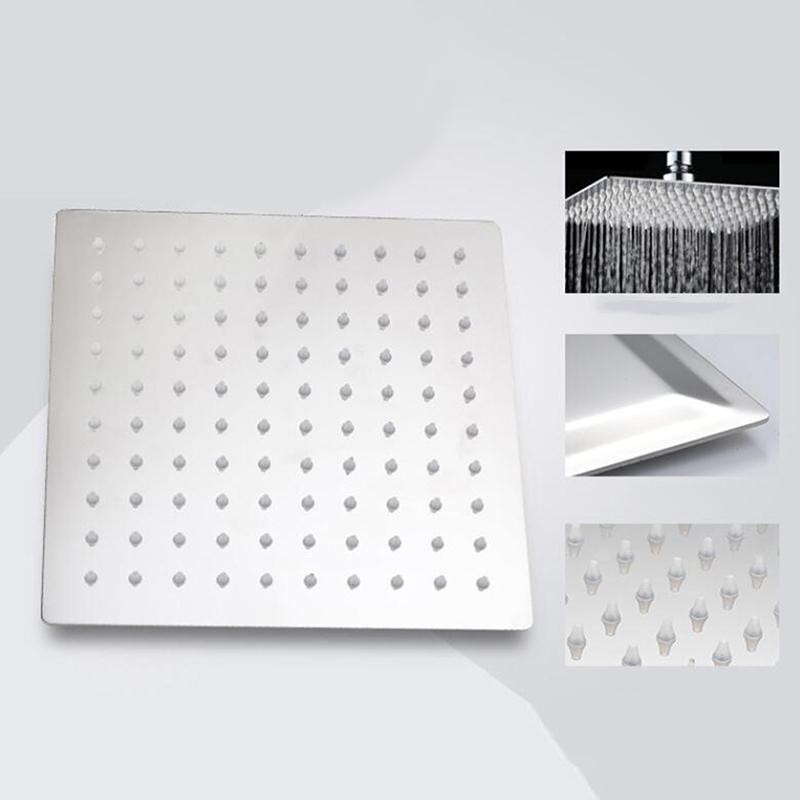 Stainless Steel Ultra-thin Top Spray Supercharged Shower Head