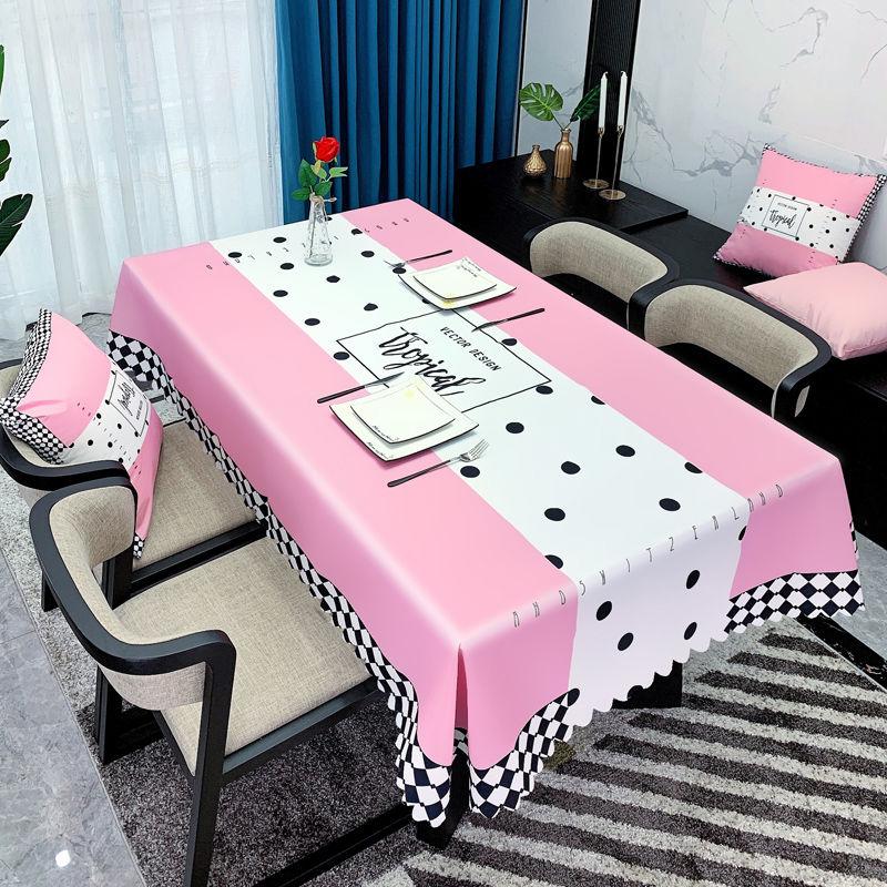 Скатерть в минималистском стиле, художественная водонепроницаемая маслостойкая моющаяся скатерть для стола, бытовой журнальный столик, прямоугольная скатерть