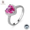 Luxury 2 Carat Heart Moissanite Rings For Women 925 Sterling Silver Bridal Wedding Engagement Elegant Jewelry