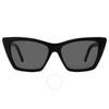 Saint Laurent Grey Cat Eye Ladies Sunglasses Sl 276 Mica 032 55