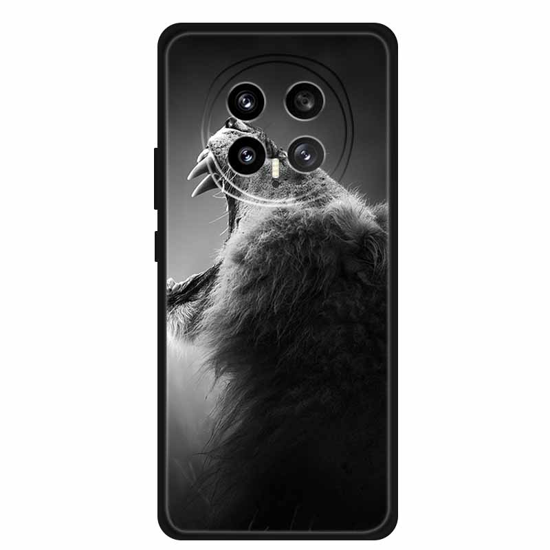Защитный чехол для мобильного телефона For Honor Magic8 5G, с цветочным рисунком, мягкий, черный силикон, задняя крышка для Honor Magic 8 2025, чехол Funda