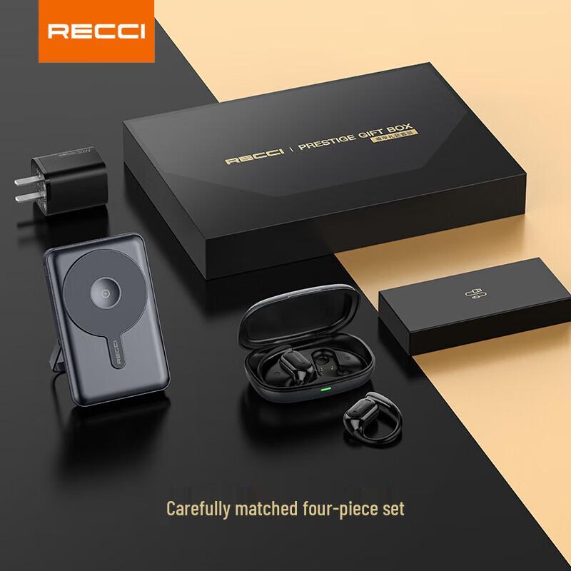 Беспроводные наушники Recci RG17 и набор с Power Bank