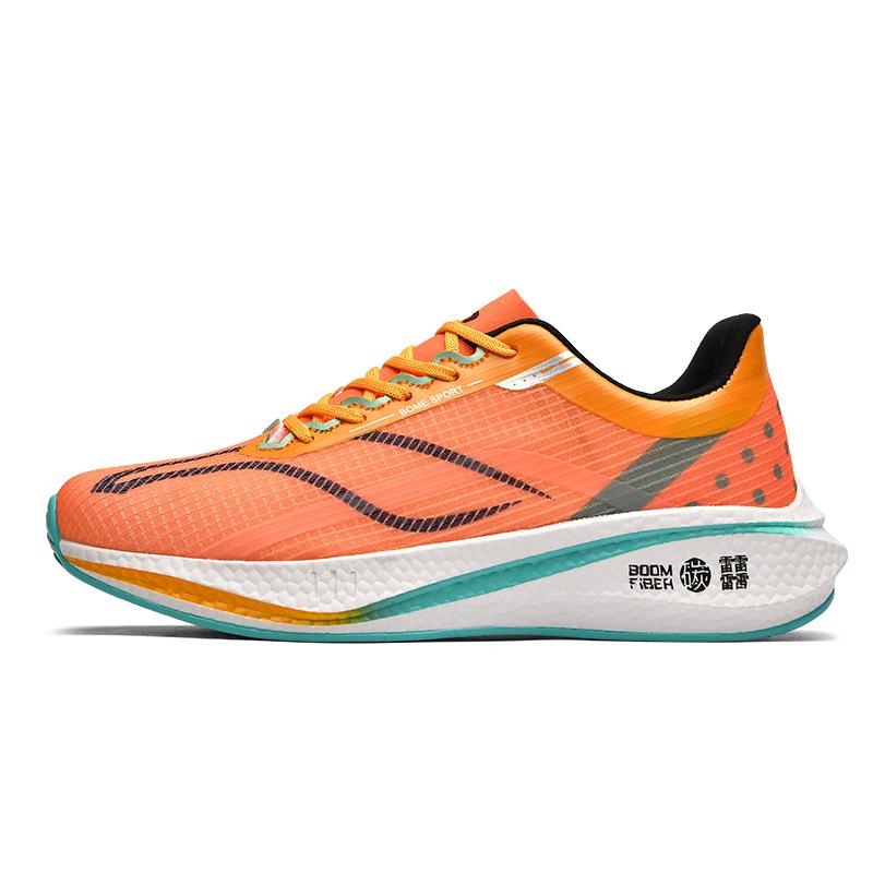 2 running shoes men's summer breathable mesh racing sports shoes rebound running shoes trendy and lightweight