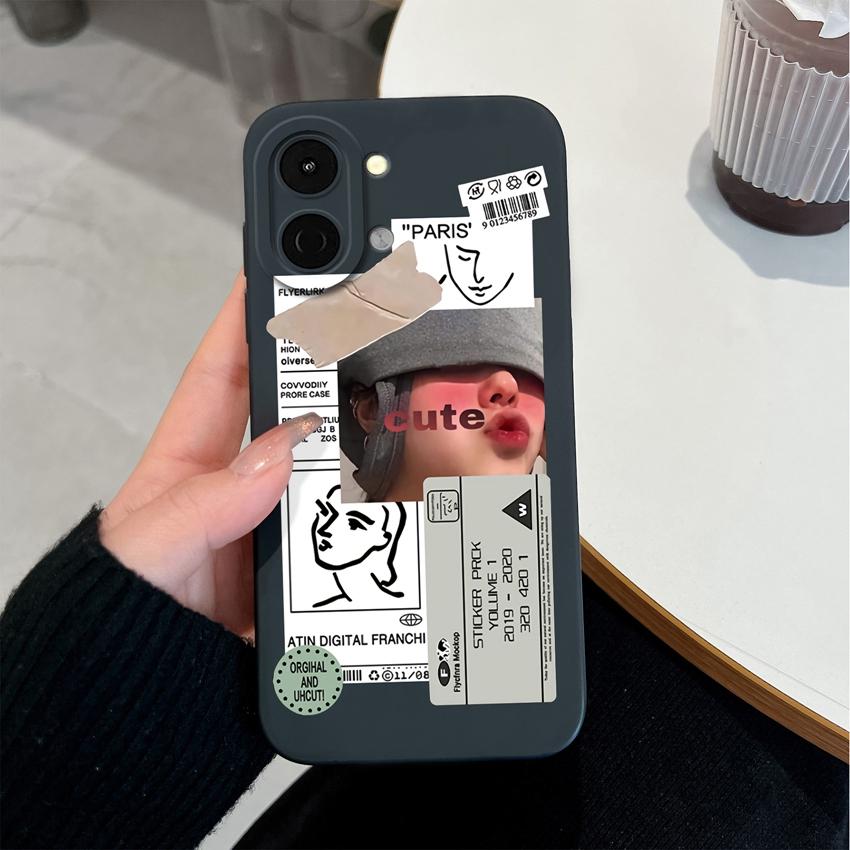 Для Tecno Spark Go 3 2 1S 40 30 40C Pova 7 Ultra Pro Neo Чехол Милые Девочки Задняя Крышка Мягкий Жидкий Силикон Ударопрочные Сумки Для Телефона Для Tecno Чехол Бампер