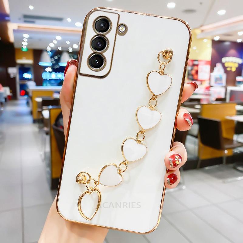 A 50 70 30 Роскошный чехол-цепочка с покрытием Love Heart для Samsung Galaxy A70 A50 A30 S A7 2018 Чехол на A50S A30S A750