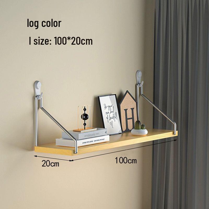 Настенная железная полка для хранения без сверления для декора ТВ, гостиной или спальни.