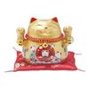 Archnote Maneki Neko Figurine Stylish Piggy Bank Home Celebration Opening Gift Lucky Cat Gold Mini Cute Small Wealth Ceramic Animal Business Feng Shui