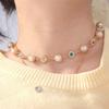 Rhinestone Imitation Pearl Clavicle Chain Luxury Shinny Colorful Choker for Women