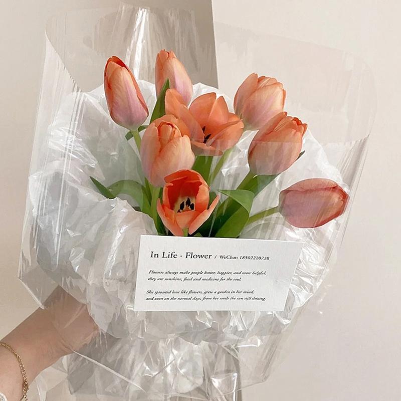 10 Pcs Flower Wrapping Paper Korean Style DIY Handmade Bouquet Crafts Gifts Packaging Wedding Party Supplies Wrapping Material