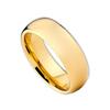 Brazilian Tungsten Steel Jewelry 8mm Gold Color Marriage Engagement Couple Ring for Men and Women