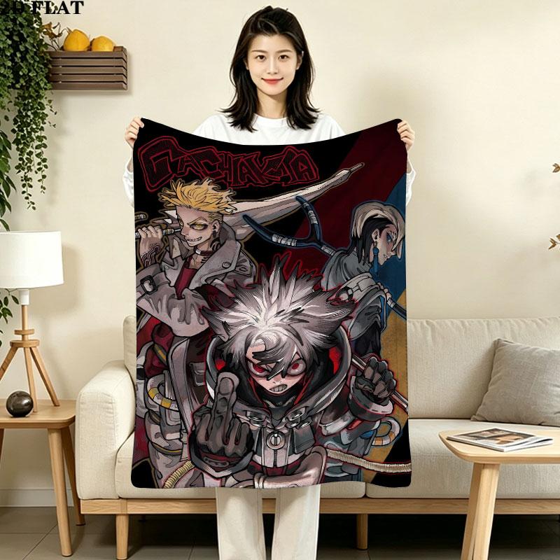 1PC Gachiakuta Patterned Flannel Blanket Suitable For All Seasons For Home Decor Warmth And Comfort Gifts Holiday Present