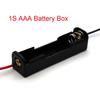 1x 2x 3x 4x AAA Battery Box Case Holder with Wire Leads Side By Side Battery Box Connecting Solder for 1-4pcs AAA Batteries