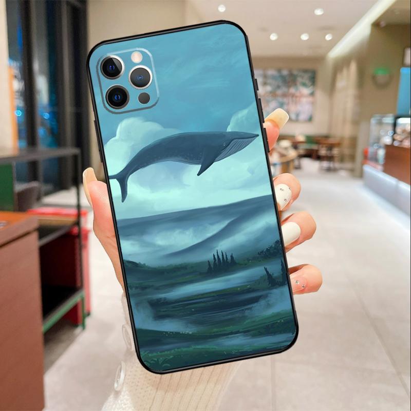 Flying Whale Magical Phone Case For iPhone 17 Air 16 14 13 11 15 Pro Max mini 15 16 Plus 16e Protective Cover