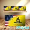 New 3pcs Dont Tread On Me Gadsden Flag Vinyl Decal Sticker Car Sticker