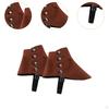 Medieval Pirate Boot Covers Adjustable Fancy Dress Footwear Cover