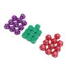 Plastic Dice Set with 20pcs 12 Sided Dices 10pcs 6 Sided Blank Dices Storage Bag for Table Games Math Games Teaching