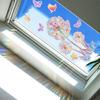 Reflective Rainbow Glass Stickers Colorful Flower Decals Sunlight Dispersing Window Films PVC Clings for Home Decors