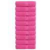 VidaXL Premium Washcloths SOLUND 10 Pieces Pink 30 X 30 Cm 600 G/m² 137517