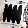 Neutral Black & White Home Vibes: Cozy Tufted Pillow Collection with Abstract, Checkerboard & Fun Pumpkin Accents