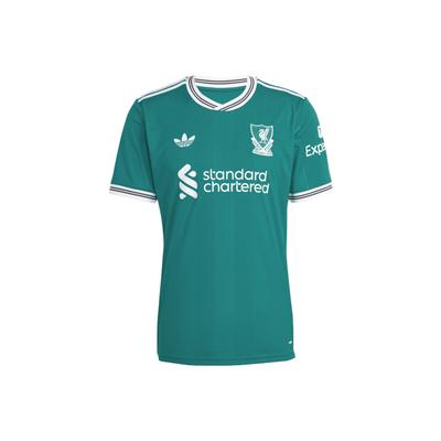Оригинальная коллаборация Originals X Liverpool FC 25/26 Версия для фанатов Вторая выездная Быстросохнущая Приталенная Футболка с коротким рукавом Пуловер Мужские топы JV6428