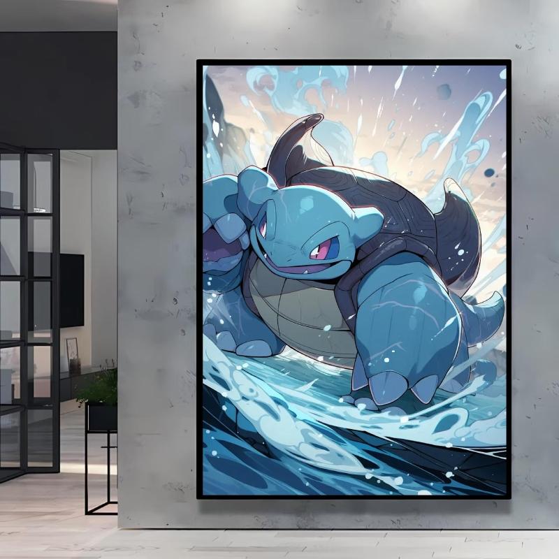 Adorable Pikachu Themed Home Wall Painting Printed on High Quality Canvas It's An Ideal Choice for Collection and Decoration