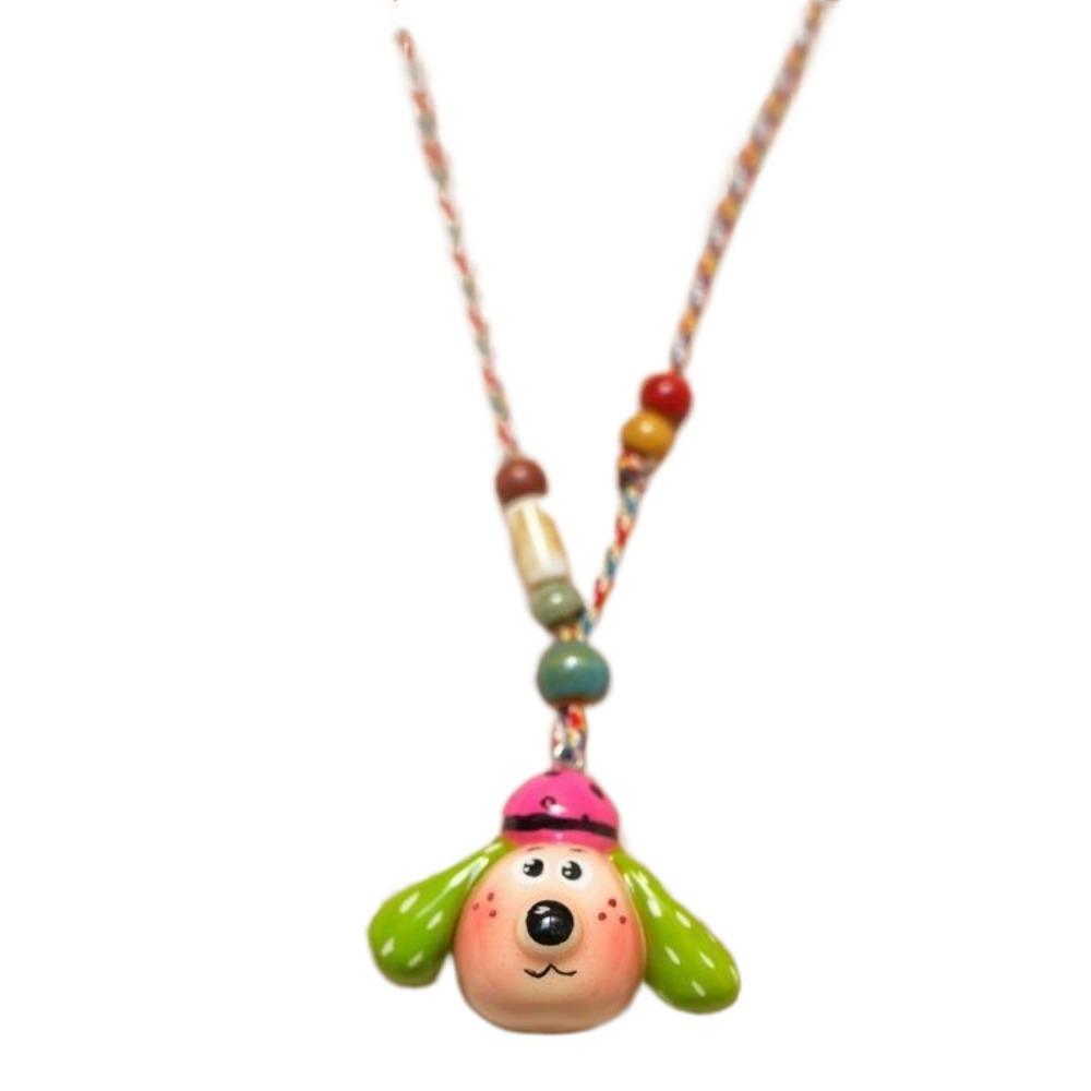 Цепочка на ключицу, кулон в виде собаки, милое женское колье, модное мультяшное ожерелье, подарки