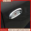 2 шт. хромированная Автомобильная боковая поворотная лампа, наклейка на крышку лампы для Nissan Versa Sunny Almera Latio 2011 2012 2013, литая отделка