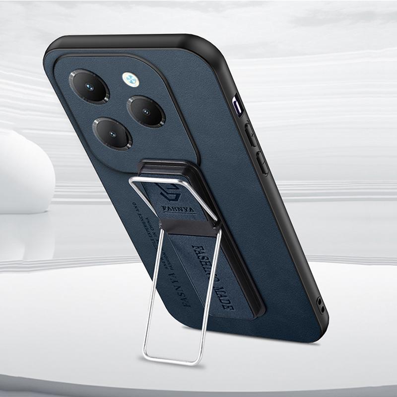 Чехол из искусственной кожи из овчины для Infinix Hot 40 30i 20i 20S 12 11 10 Play 12i 11S 10S 9 Smart 8 6 5, чехол с кронштейном для телефона