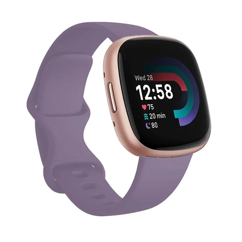 Спортивный ремешок для Fitbit Versa 3, ремешок для смарт-часов, аксессуары для браслета, ремешки для часов, мягкий силиконовый браслет для Fitbit Sense Versa3
