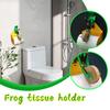 Креативный держатель для туалетной бумаги, забавная лягушка, едущая на одноколесном велосипеде, персонализированная настенная стойка для хранения туалета, кронштейн W7D7