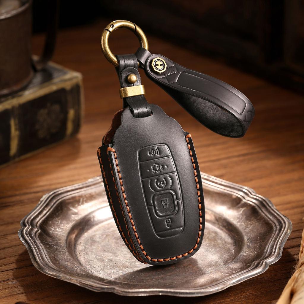 Применимый комплект ключей Lincoln Navigator Adventurer Aviator Navigator Кожаный набор ключей для автомобиля Ручная работа