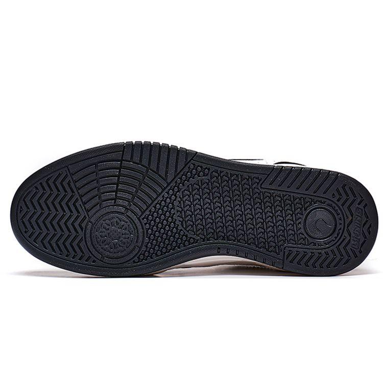 Li Ning Moon White Casual Versatile Thick Sole Sneakers Non-Slip Wear-Resistant Breathable Height Increasing Low-Top Skate Shoes AGCS251-15