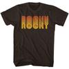 Футболка унисекс Rocky Retro Rocky темно-шоколадного цвета