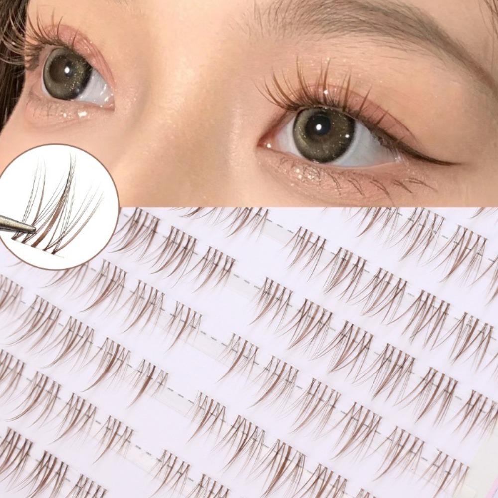 10Rows/Box Comfortable To Wear Eye Makeup Tools Realistic and Natural Individual Lashes