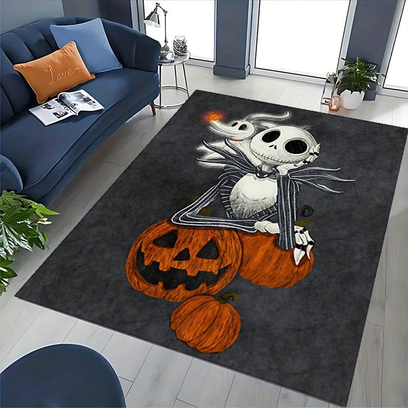1pc Heart Halloween Love Carpet for Playroom Bedroom Living Room Sofa Home Decor,Game Area Rug Non-slip Floor Mat. D7280151
