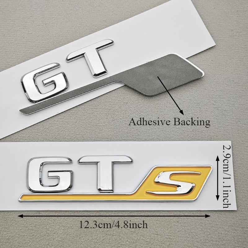 AABKP1 3D ABS GTS Logo Car Rear Trunk Emblem Badge Sticker For Porsche Cayenne Macan Panamera 911 Auto Styling Accessories
