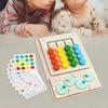 Wooden Color Matching Side Puzzle Toy Educational Board Game Early Education Learning for
