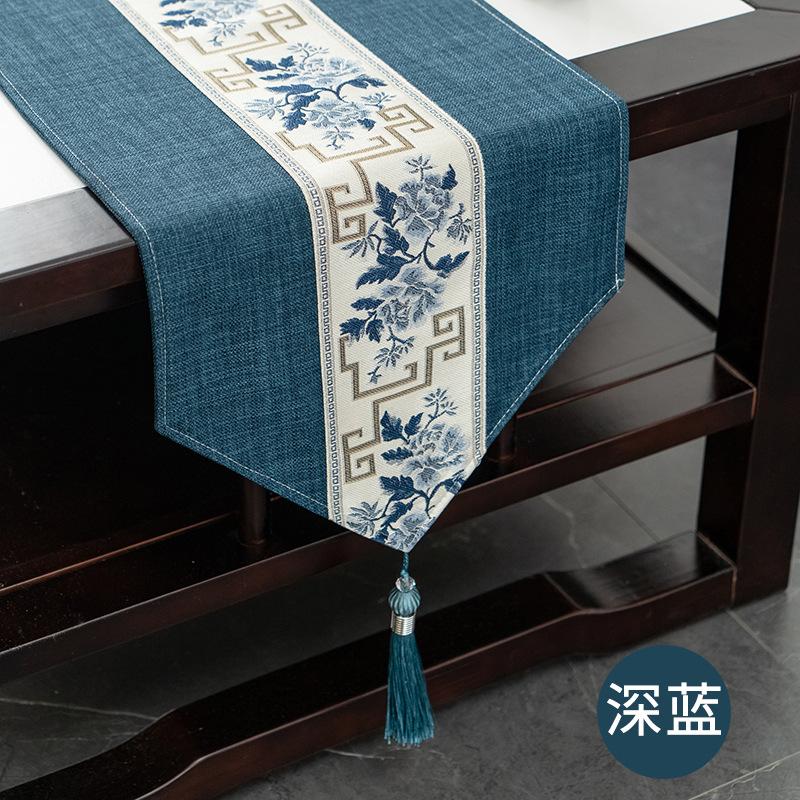 Table Flag Zen Waterproof Tea Party Tea Table Fabric Light Luxury High-End Coffee Table Tablecloth Tea Table Mat