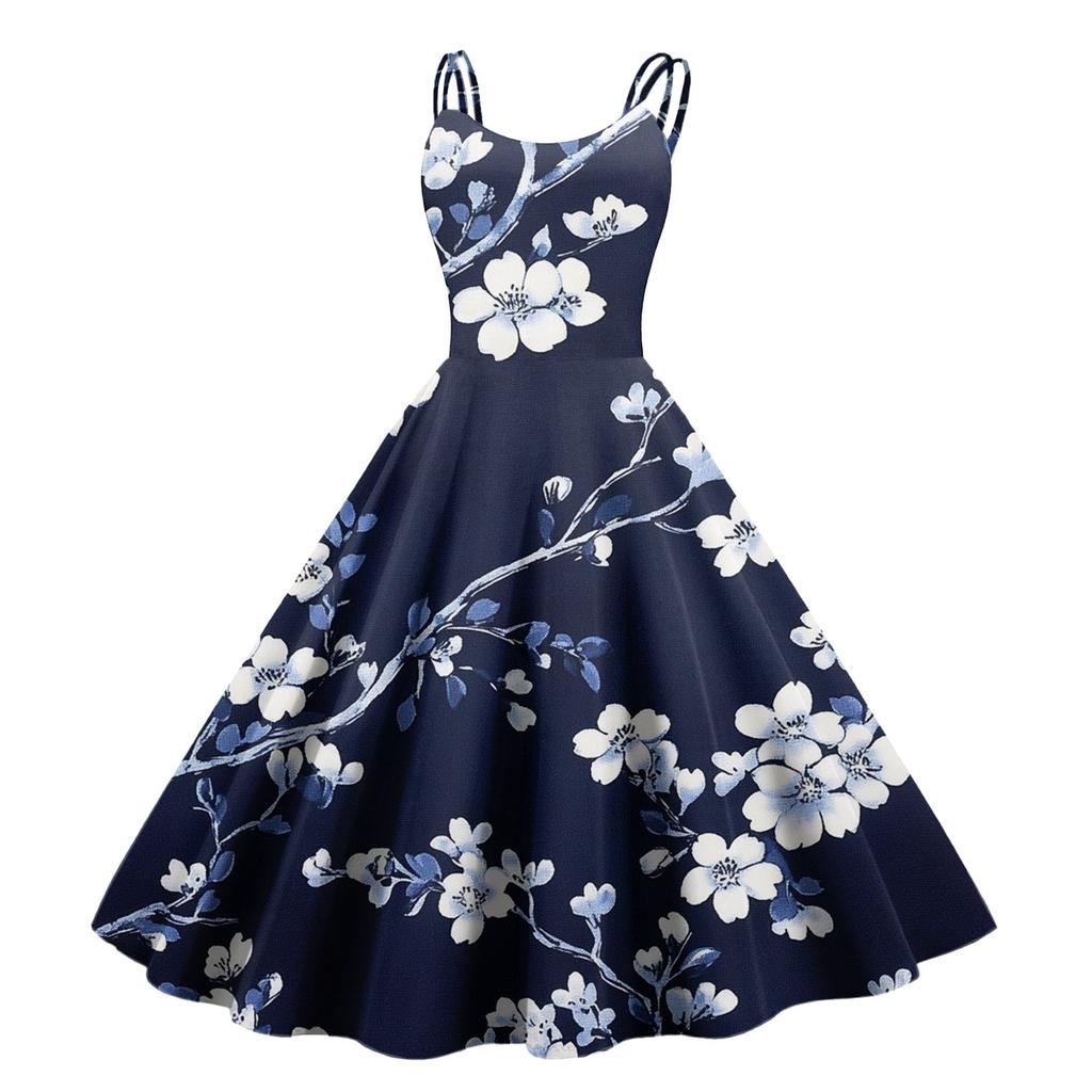 Женское сексуальное платье с открытыми плечами в стиле панк-винтаж с цветочным принтом