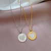 Light Luxury Love Minimalist Furnace Real Gold Necklace Female Collarbone Chain Accessories
