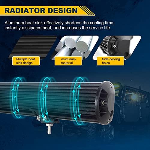 Willpower 9-дюймовый 180-ваттный светодиодный рабочий фонарь 12 В 24 В, светодиодный рабочий фонарь для широкого и узкого угла, светодиодный прожектор IP67, водонепроницаемый, 6000 К, белый, для вилочного погрузчика (2pcs)